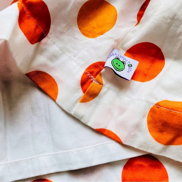 Sara Lynn Togs University of Tennessee Vols Orange Polka Dot Dress 3T - Picture 5 of 8